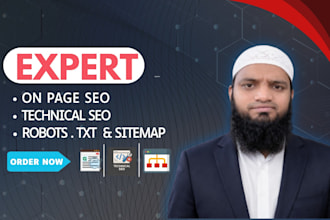 fix on page SEO canonical sitemap xml meta issues  robots txt