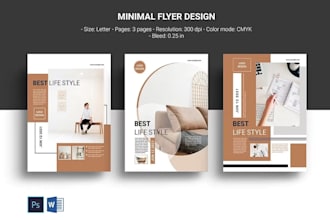 design a modern minimal flyer for your business or event