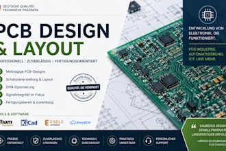 develop industrial pcb layouts optimized for manufacturing