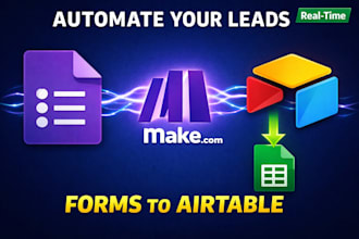 automate google forms to airtable and spread sheets via make