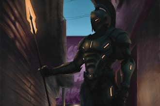 scifi and fantasy character illustration