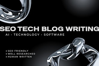 write SEO tech blogs and ai articles