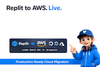 migrate your replit, lovable or bolt app to AWS, azure
