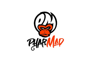 design unique pharmad rebrand logo
