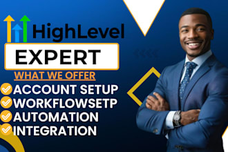 setup gohighlevel CRM, sales funnel, automation and workflow
