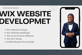 design a wix development website on wix studio