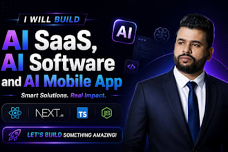 build ai saas, ai software and ai mobile app