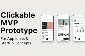 design a clickable mvp prototype for your app idea