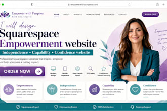 design squarespace empowerment website independence capability confidence websit