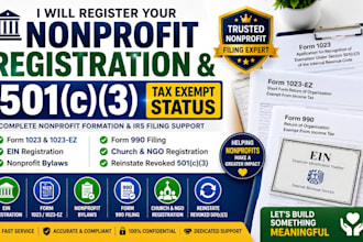 do nonprofit registration 501c3 ein 1023ez bylaws and form 990