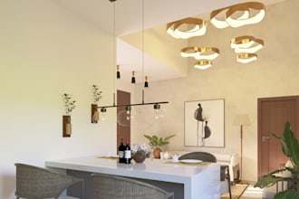 visualize modern residential interiors with 3d rendering