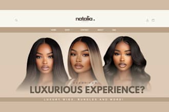 design hair website hair extension store hair shopify store wig websit wig store
