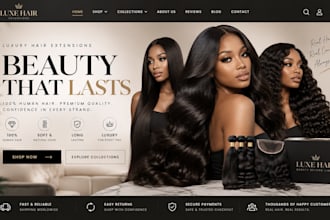 design hair extension shopify store hair extension store hair extension website