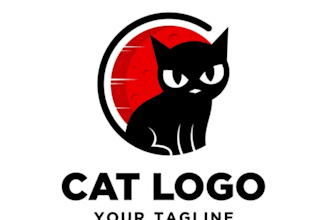 create cat themed e commerce brand logo