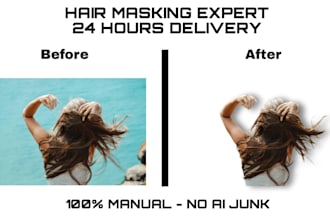 do professional background removal, photo cutout in 24 hours