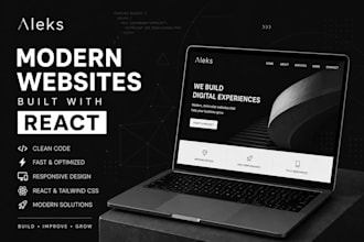 build a modern responsive react website
