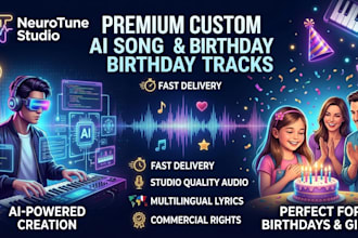create a custom personalized ai song or birthday song