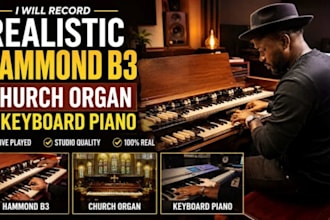 record live harpsichord, upright, grand piano church organ for your christian