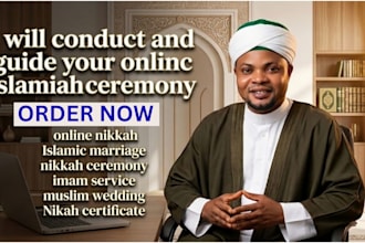 conduct and guide your online islamic nikkah ceremony