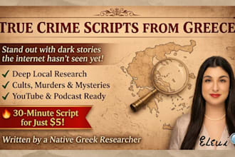 research unique true crime cases for your channel