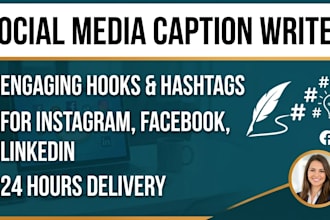 write engaging social media captions and hooks