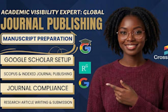 do academic research writing, journal formatting, and submission support
