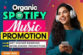 increase spotify followers, spotify stream, monthly listeners, spotify promotion