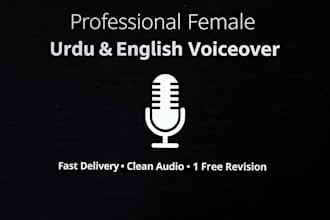 professional voice over english and urdu
