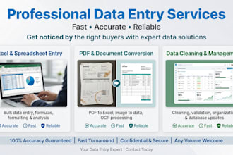 do data entry at a low cost