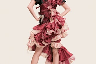 make a fashion illustration