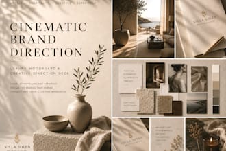create a luxury brand moodboard and visual direction