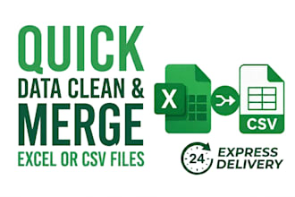 do a quick excel data cleanup or merge files