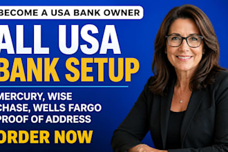 create USA bank for any country usa physical address and proof of address llc