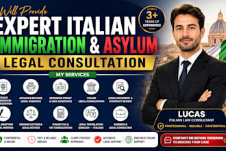 provide expert italian immigration and asylum legal consultation