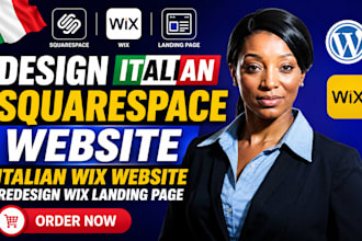 design italian squarespace website italian wix website redesign wix landing page