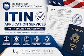 help you obtain your itin as an irs certified acceptance agent caa