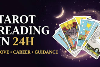 do a tarot reading for love, career and guidance in 24h