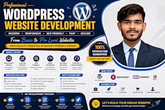 design and develop a professional wordpress website at the cheapest rate
