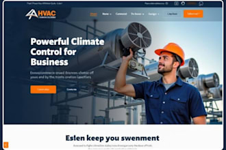 design hvac roofing plumbing pressure washing construction contractor website