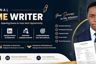 write a professional resume cover letter executive bio linkedin optimization
