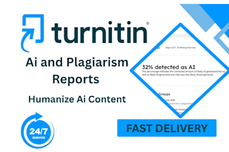 generate plagiarism and ai report within minutes and humanize ai content