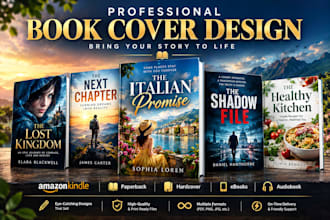 design professional book covers for KDP ingramspark and lulu