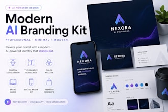 create modern ai branding kits for businesses