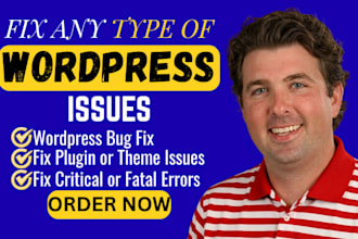 fix wordpress issues, wordpress bug fix and wordpress errors