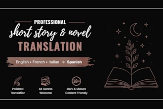 translate your short story or fiction into spanish