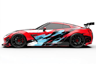 design a professional wrap for your car, bus, truck, etc