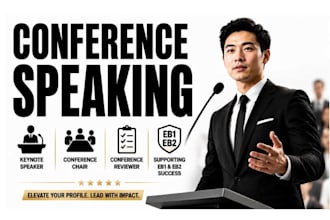 write conference paper make you conference keynote speaker or chair for eb1