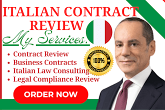 review commercial contracts under italian law