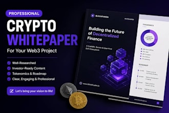 write a professional crypto whitepaper for your web3 project