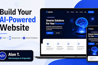 build a responsive website with ai powered features